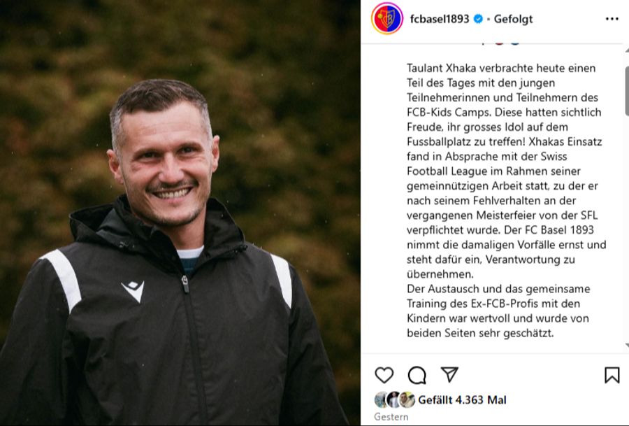 Taulant Xhaka fc basel