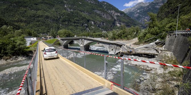 Tessin Wallis Unwetter