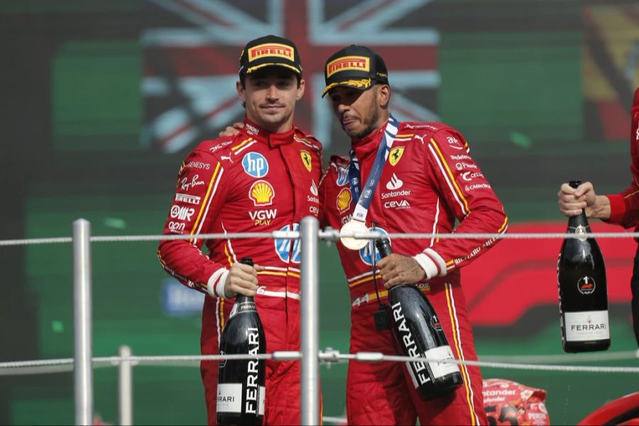 Charles Leclerc Lewis Hamilton