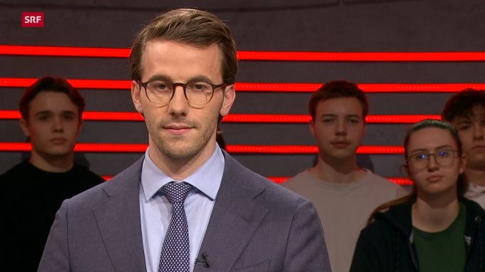 FDP-Vizepräsident Andri Silberschmidt in der «Arena». «arena»