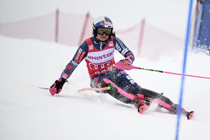 Führt die Slalom-Wertung vor dem Saison-Final an: Zrinka Ljutic. Zrinka Ljutic