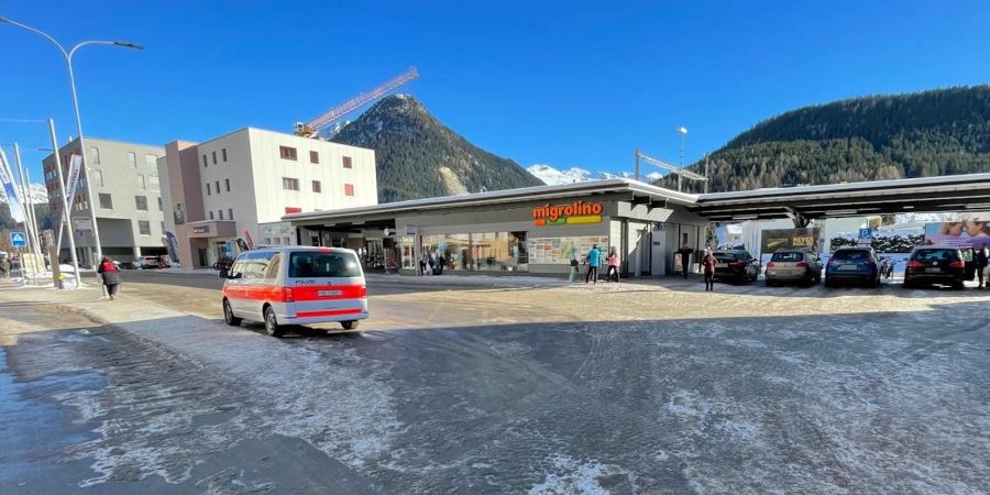 UNfallstell in Davos