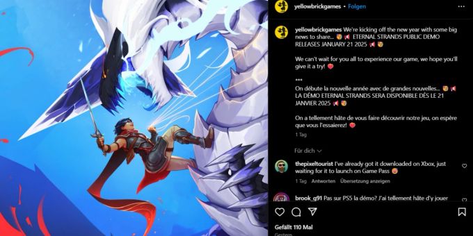 Ende Januar erscheint die Demo von «Eternal Strands» für den PC. demo eternal strands