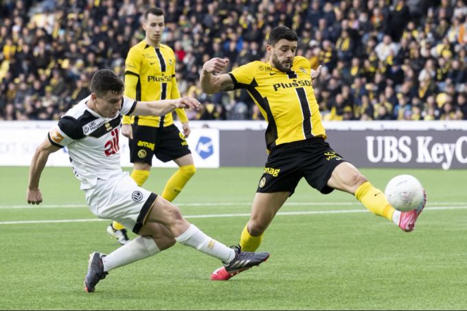 Loris Benito im Spiel mit YB gegen Lugano. YB