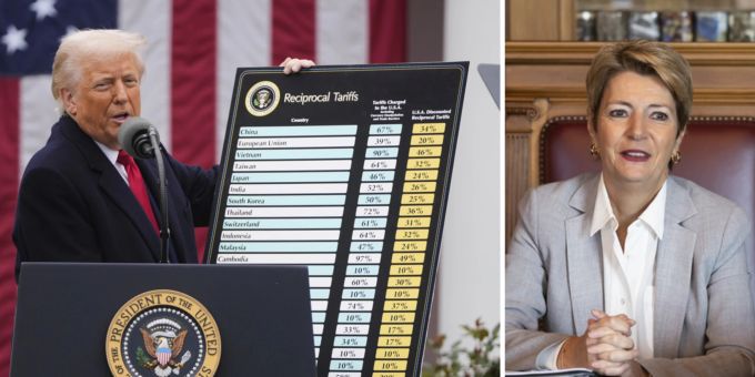 Karin Keller-Sutter nimmt die neuen Zölle zur Kenntnis. trump
