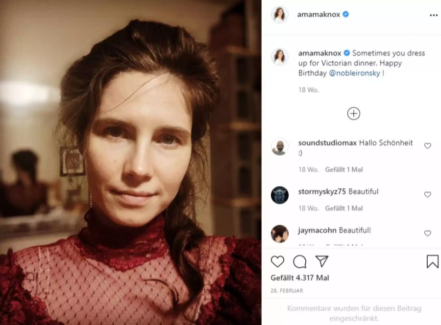 Amanda Knox sass vier Jahre im Knast.