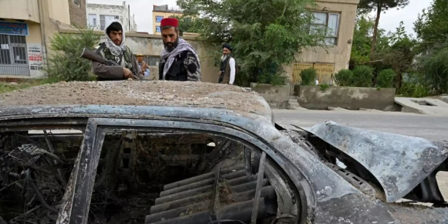 Bei US-Drohnenangriff zerstörtes Auto