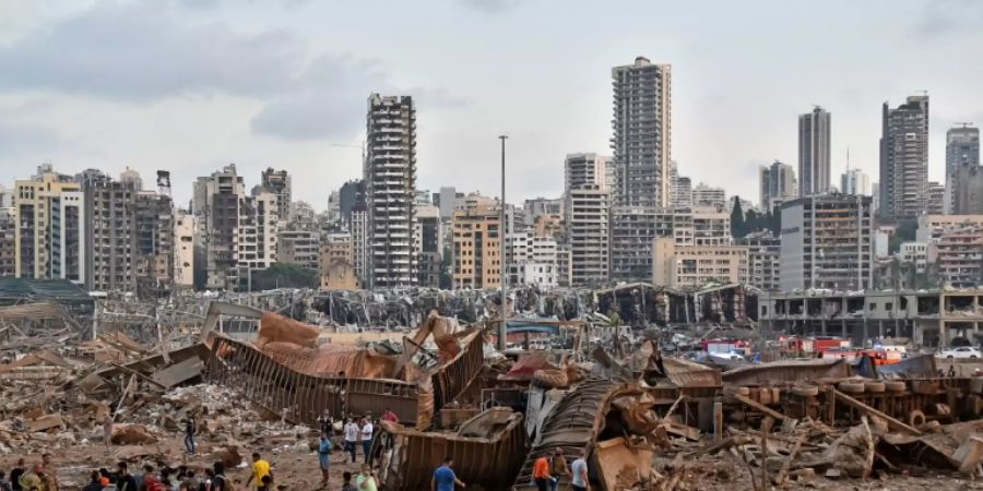 Zerstörungen in Beirut nach der Explosion