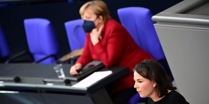 Baerbock und Merkel Baerbock und Merkel