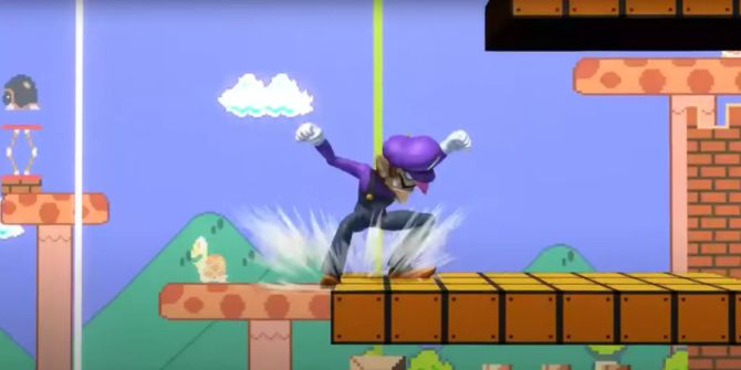 Super smash bros waluigi