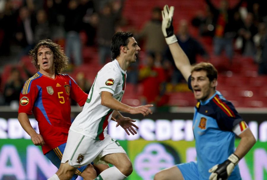 Mit Puyol lief er für die spanische Nationalmannschaft auf.