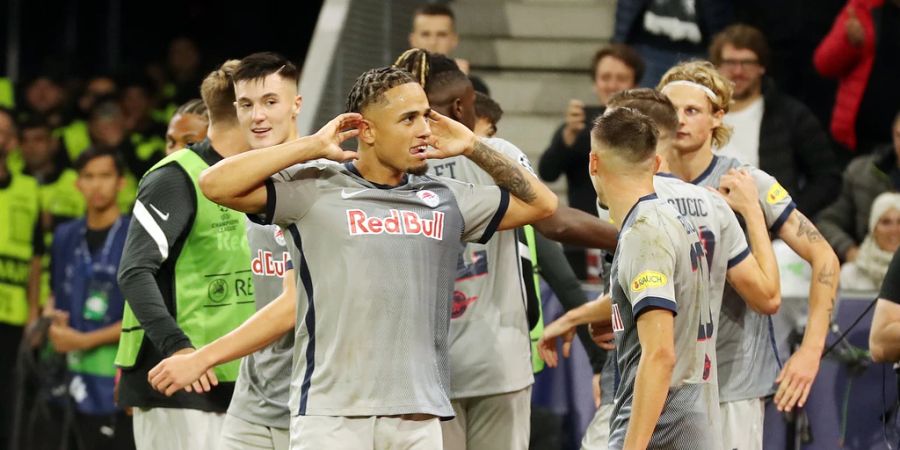 Noah Okafor spielt bei Red Bull Salzburg derzeit gross auf.