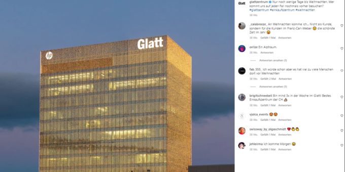 Tausende Lichter zieren in der Adventszeit jeweils das Einkaufszentrum Glatt. Das war einmal. Glatt