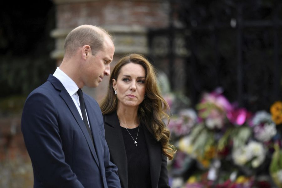 Prinz William und Gattin Kate auf Schloss Windsor.