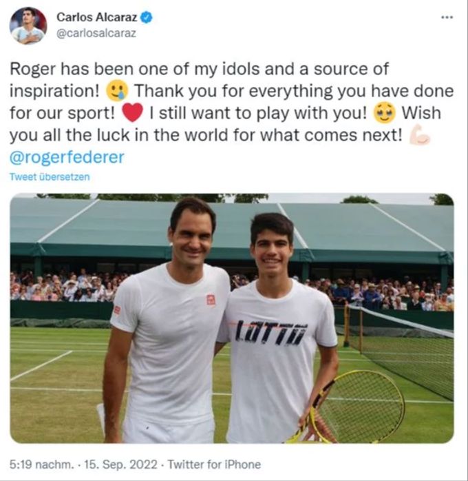 Carlos Alcaraz Roger Federer