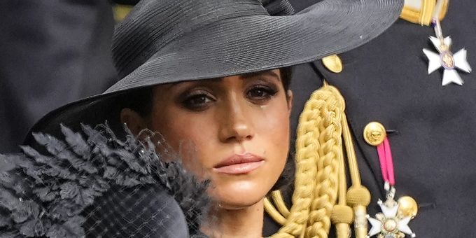 Meghan Markle an der Beerdigung von Queen Elizabeth. meghan markle