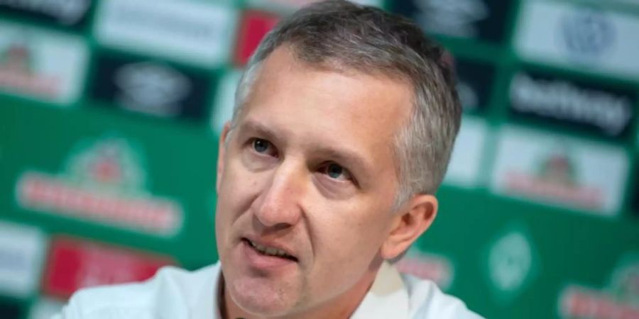 Frank Baumann, Geschäftsführer von Werder Bremen. Foto: Sina Schuldt/dpa