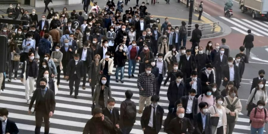 Allein in Tokio gab es am Mittwoch 500 Neuinfektionen