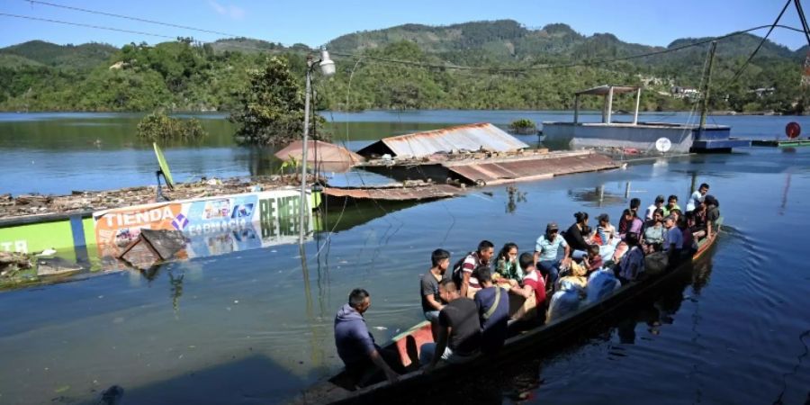 Comunidad Campur in Guatemala nach Durchzug der Hurrikane «Eta» und «Iota»