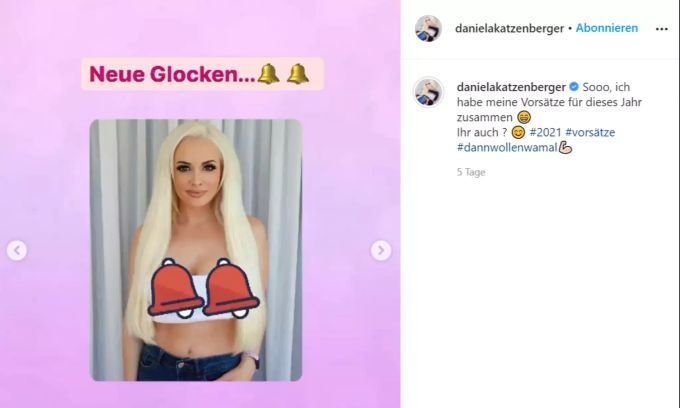Daniela Katzenberger will neue Glocken! Daniela Katzenberger