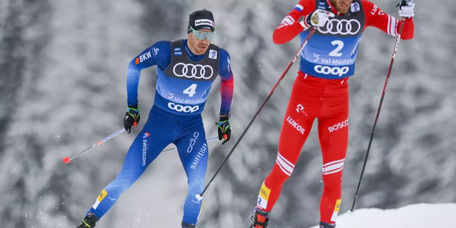 Dario Cologna verbessert sich in der Tour-Wertung auf Rang sechs.