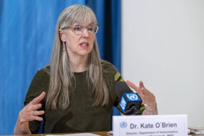 Die Impfspezialistin der WHO, Kate O'Brien. Kate O'Brien WHO