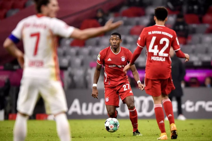 David Alaba im Spiel gegen RB Leipzig.