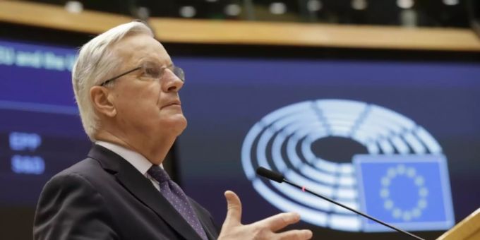Michel Barnier im EU-Parlament Michel Barnier im EU-Parlament