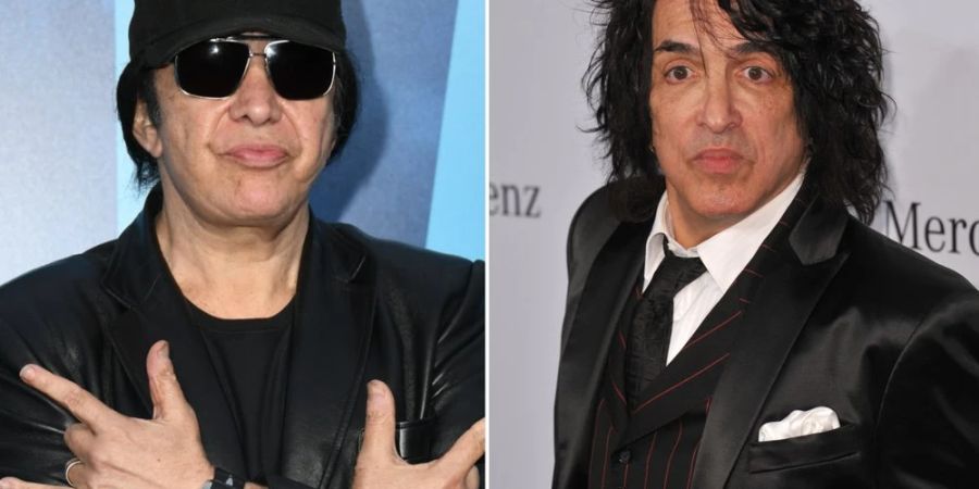 Kiss-Bassist Gene Simmons (l.) und Gitarrist Paul Stanley.