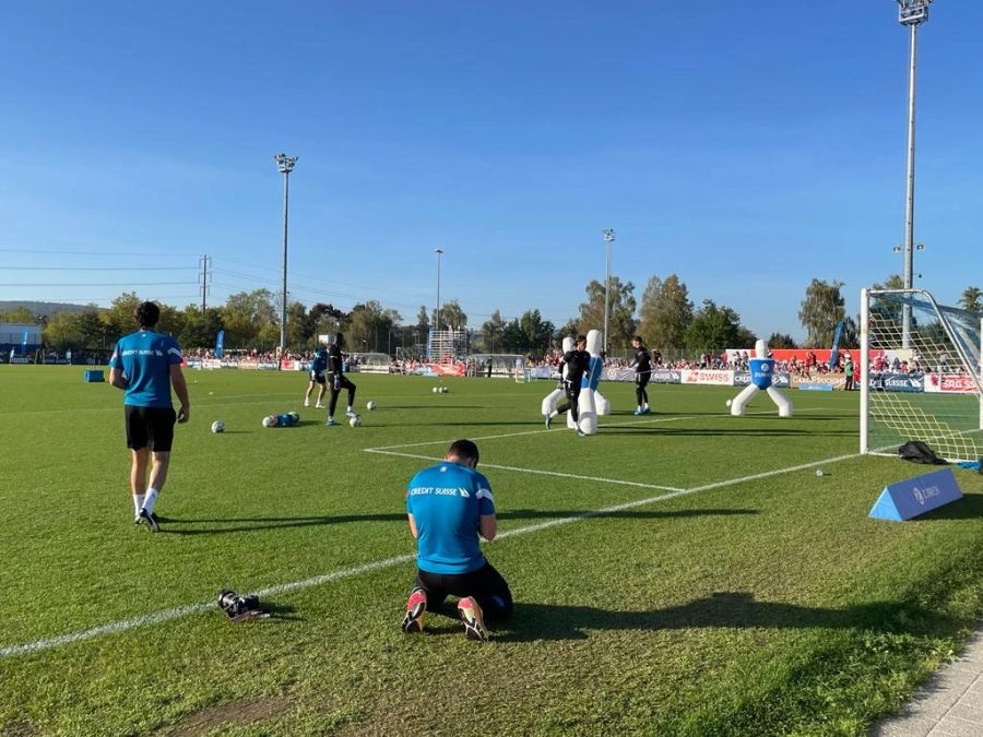 Nur eine Trainingseinheit der Nati findet in diesem Zusammenzug öffentlich statt.