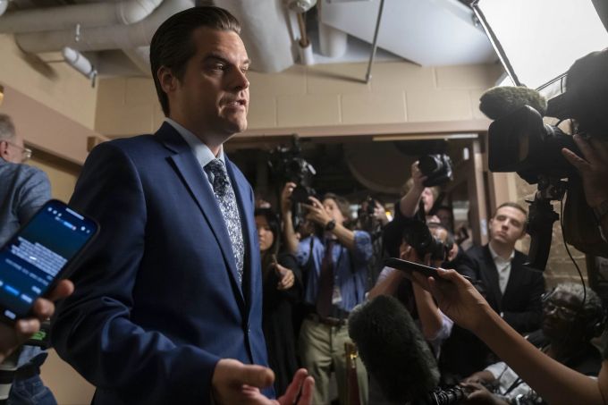 Der radikale Republikaner Matt Gaetz hat die Revolte gegen seinen Parteikollegen Kevin McCarthy angezettelt. Congress McCarthy