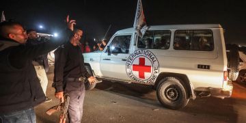 Roten Kreuzes im Gazastreifen