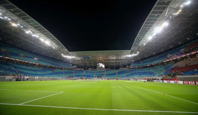 Die Red Bull Arena in Leipzig. Red BUll Arena
