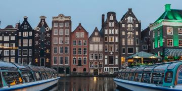 Bild von den Grachten in Amsterdam.