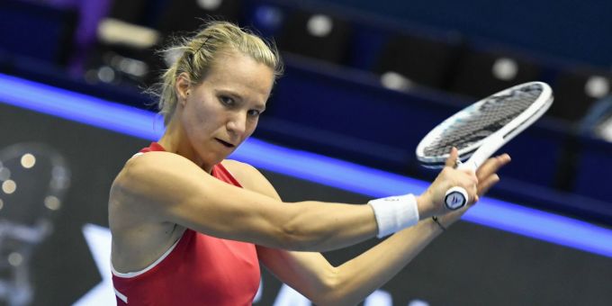 Viktorija Golubic im Einsatz beim diesjährigen Billie Jean King Cup. Billie Jean Cup