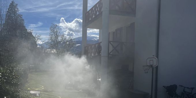 Azmoos: Brand in Wohnung. Brand in Wohnung