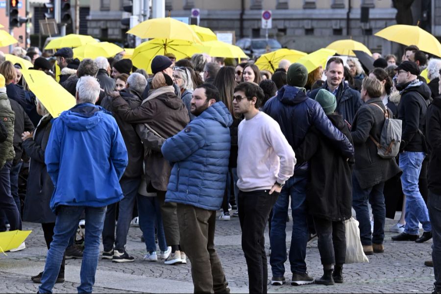 Am 3. März 2024 gab es eine Mahnwache gegen Antisemitismus in Zürich.