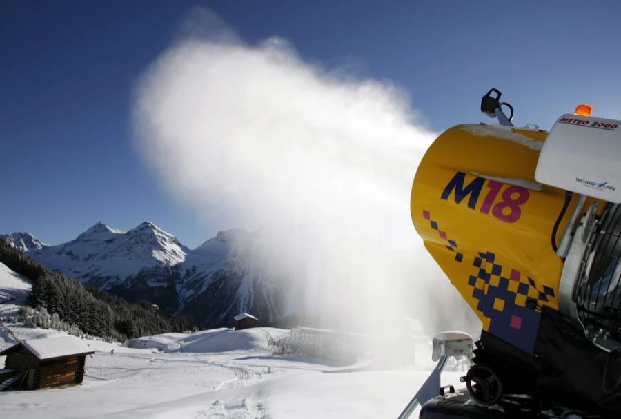 Die Schneekanonen sind aus den meisten Skigebieten nicht mehr wegzudenken.