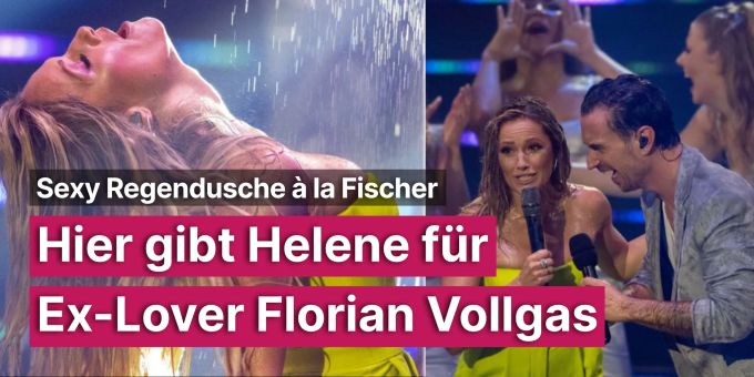 Sexy Regendusche - Hier gibt Helene Fischer für Ex Florian Vollgas Sexy Regendusche - Hier gibt Helene Fischer für Ex Florian Vollgas