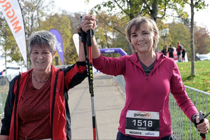 Marina (l) und Hanni (r) sind zum 3. Mal dabei und zum 1. Mal zusammen im Ziel.