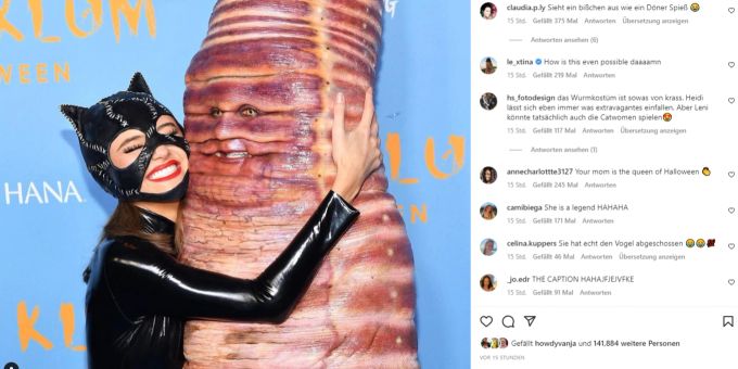 Heidi Klum und Tochter Leni auf der Halloween-Sause. Heidi Klum Leni Klum