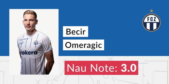 Die Nau.ch-Note für Becir Omeragic vom FCZ. fcz