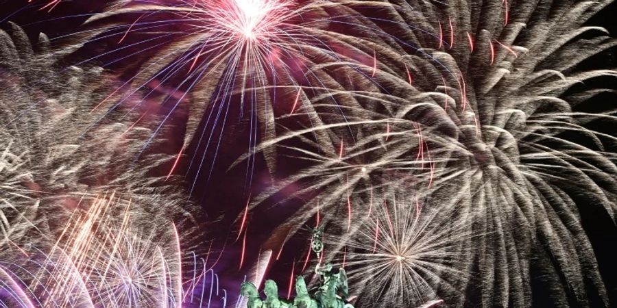 Feuerwerk am Brandenburger Tor
