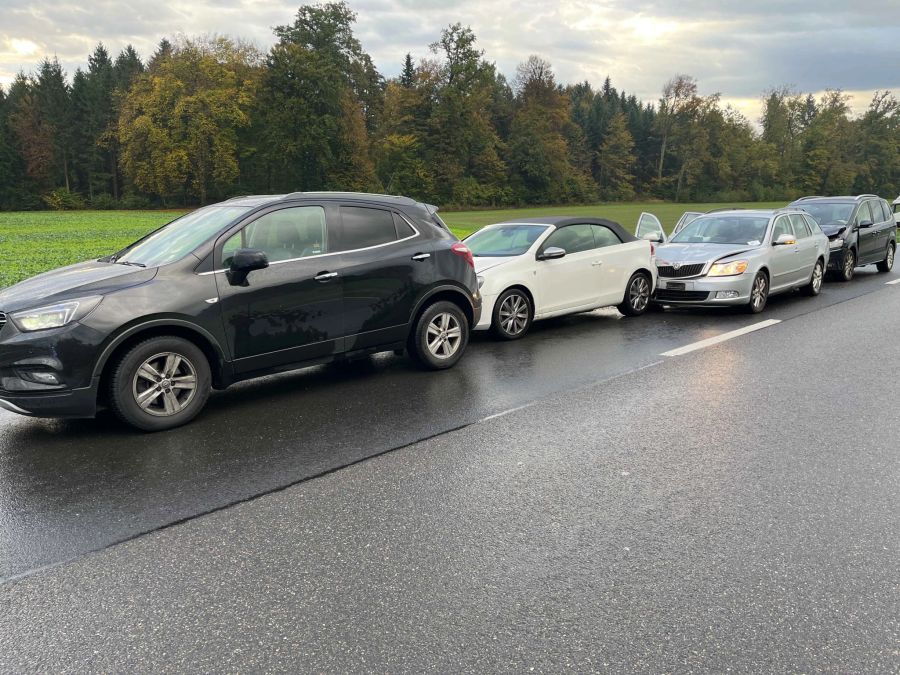 Bei der Auffahrkollision wurden fünf Personen verletzt