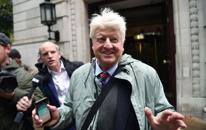 Stanley Johnson, der Vater des früheren britischen Premierministers Boris Johnson, in London. standley johnson
