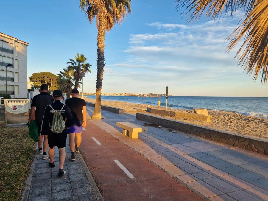 In der Nähe von Barcelona konnte man am Wochenende ohne weiteres in T-Shirt und kurzen Hosen unterwegs sein.