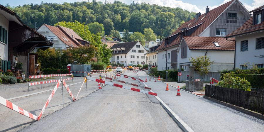 Baustelle in der Gemeinde Winkel; 2022. - Region Bülach