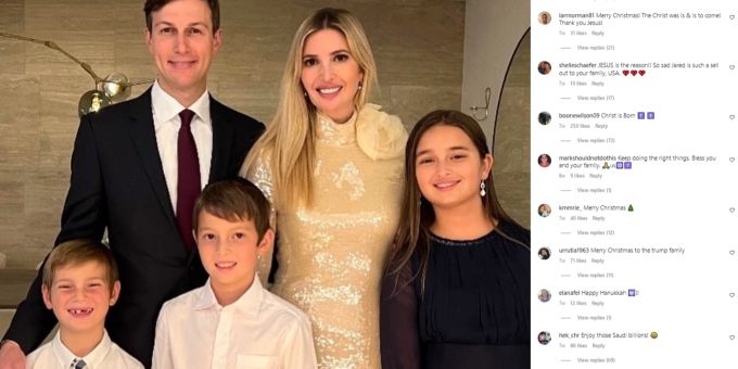 Ivanka Trump, Ehemann Jared und die drei Kinder. Ivanka Trump