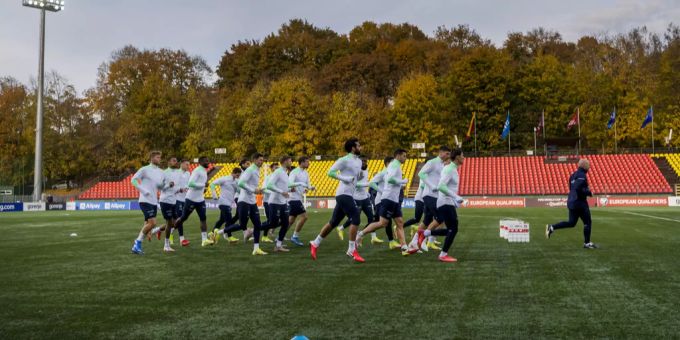 Die Schweizer Nati bereitet sich in Vilnius auf das Spiel gegen Litauen vor. Schweizer Nati