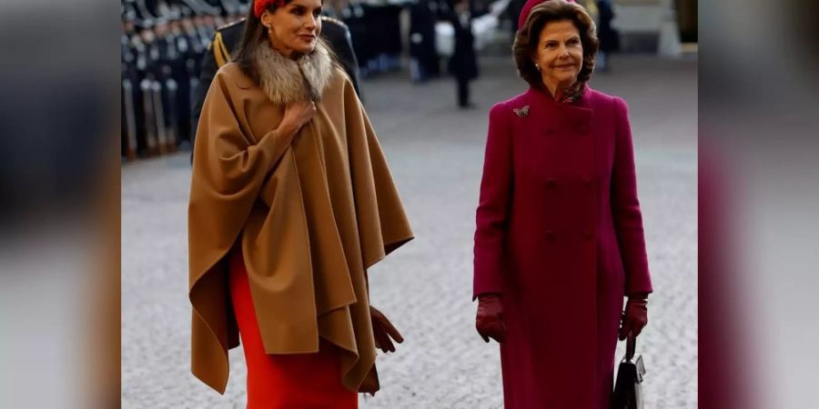 Letizia von Spanien und Silvia von Schweden in Stockholm.